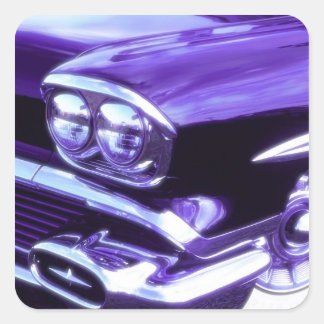 Klassisches Auto: Chevrolet 1958 Quadratischer Aufkleber