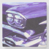 Klassisches Auto: Chevrolet 1958 Steinuntersetzer (Vorderseite)