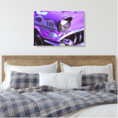 Klassisches Auto: Chevrolet mit Flammenhaube Leinwanddruck (Insitu (Schlafzimmer))