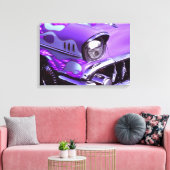 Klassisches Auto: Chevrolet mit Flammenhaube Leinwanddruck (Insitu (Wohnzimmer))