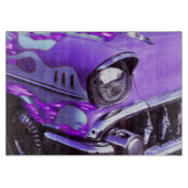 Klassisches Auto: Chevrolet mit lodernder Haube Schneidebrett (Vorderseite)