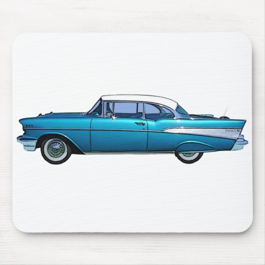 Klassisches Auto Chevy 1957 BelAire Mousepad (Vorne)