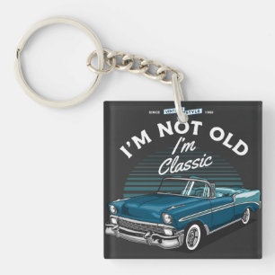 KLASSISCHES AUTO CHEVY BEL AIR CABRIOLET 1956 SCHLÜSSELANHÄNGER