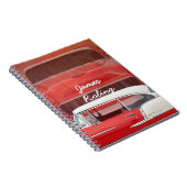 Klassisches Auto Chevy Bel Air rotes weißes Notizblock (Rechte Seite)