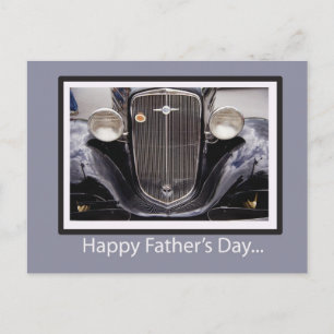 Klassisches Auto des Vaters Postkarte