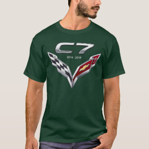 Klassisches Auto-Emblem 20142019 C7 American Sport T-Shirt