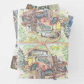 Klassisches Auto Geschenkpapier Set (Beispiel)