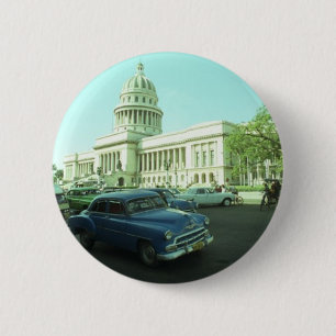 Klassisches Auto Havana Kuba Button