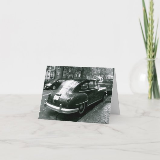 Klassisches Auto in der Karte (Vorderseite)