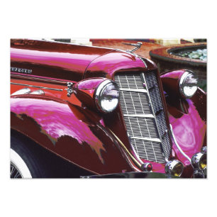 Klassisches Auto: Kastanienbraun Fotodruck