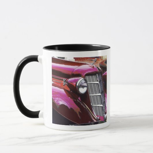 Klassisches Auto: Kastanienbraun Tasse (Links)