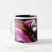 Klassisches Auto: Kastanienbraun Zweifarbige Tasse (Vorderseite Links)