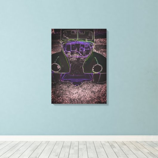 Klassisches Auto Leinwanddruck (Insitu (Holzboden))