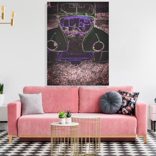 Klassisches Auto Leinwanddruck (Insitu (Wohnzimmer))