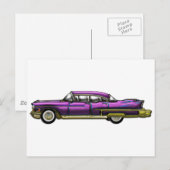 Klassisches Auto mit Finns Postkarte (Vorne/Hinten)