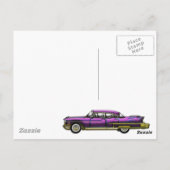 Klassisches Auto mit Finns Postkarte (Rückseite)