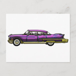 Klassisches Auto mit Finns Postkarte