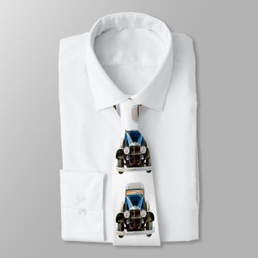 Klassisches Auto-Muster #8 @ Garysretrogarage Krawatte (Gebunden)