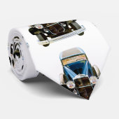 Klassisches Auto-Muster #8 @ Garysretrogarage Krawatte (Gerollt)