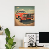Klassisches Auto Poster (Heimbüro)