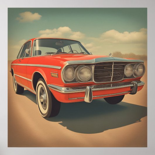 Klassisches Auto Poster (Vorne)