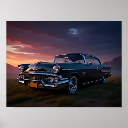 Klassisches Auto Poster (Vorne)