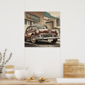 Klassisches Auto Poster (Küche)
