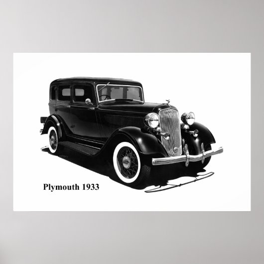 Klassisches Auto Poster (Vorne)
