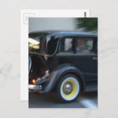 klassisches Auto Postkarte (Vorne/Hinten)