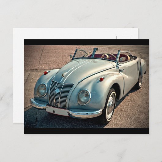 Klassisches Auto Postkarte (Vorne/Hinten)