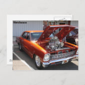 Klassisches Auto Postkarte (Vorne/Hinten)