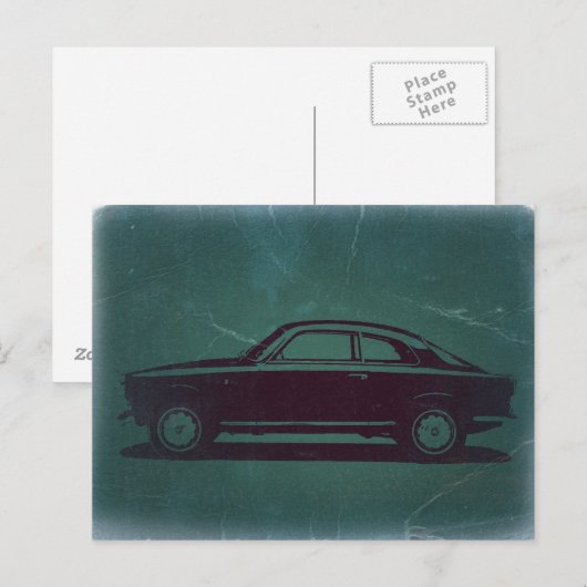 Klassisches Auto Postkarte (Vorne/Hinten)