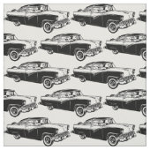 Klassisches Auto-Schwarzweiss-Gewebe Stoff (Muster)