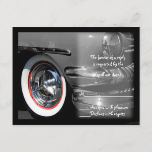 klassisches Auto-uAwg RSVP Karte