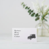 Klassisches Auto - Visitenkarte (Stehend Vorderseite)