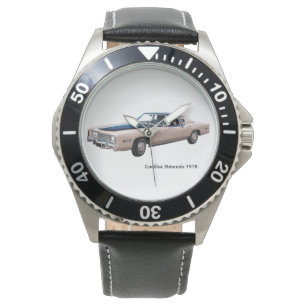 Klassisches Autobild für die Armbanduhr aus schwa