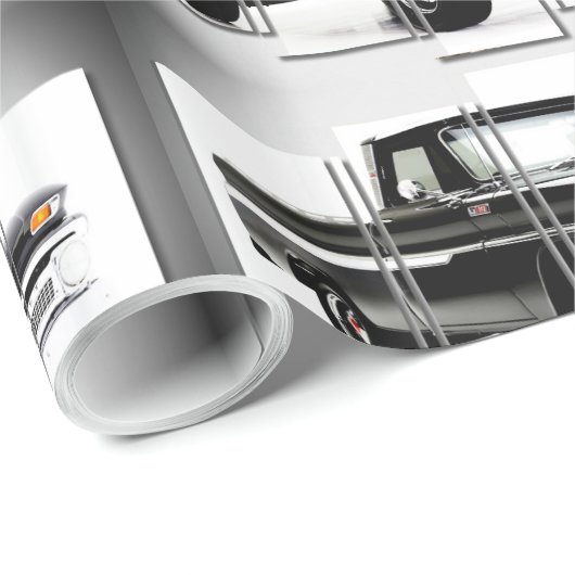 Klassisches Autobild für glänzendes Papier Geschenkpapier (Rolleneckpunkt)