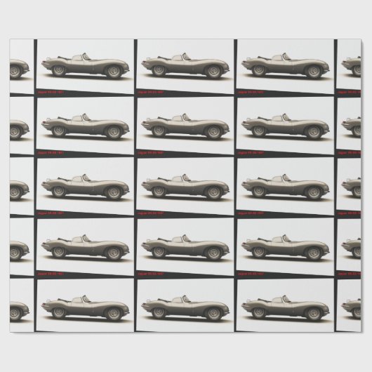 Klassisches Autobild für glänzendes Papier Geschenkpapier (Flach)