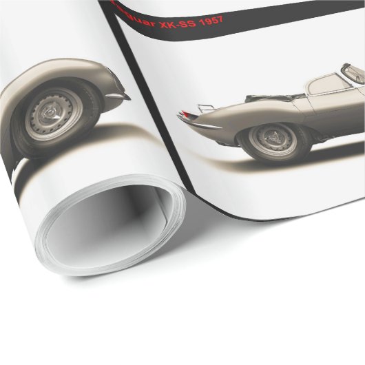 Klassisches Autobild für glänzendes Papier Geschenkpapier (Rolleneckpunkt)