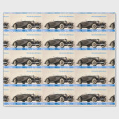 Klassisches Autobild für glänzendes Papier Geschenkpapier (Flach)