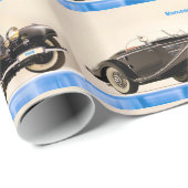 Klassisches Autobild für glänzendes Papier Geschenkpapier (Rolleneckpunkt)