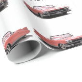 Klassisches Autobild für glänzendes Wrapping Paper Geschenkpapier (Rolleneckpunkt)