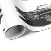 Klassisches Autobild für glänzendes Wrapping Paper Geschenkpapier (Rolleneckpunkt)