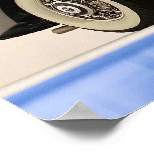 Klassisches Autobild für Plakate (Ecke)