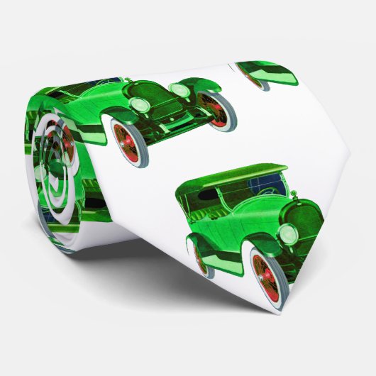 Klassisches Automuster #10 bei Garysretrogarage Krawatte (Gerollt)