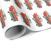 Klassisches Automuster #12 bei Garysretrogarage Geschenkpapier (Rolleneckpunkt)