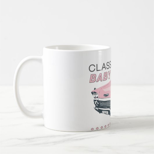 Klassisches Baby-Rosa Kaffeetasse (Links)