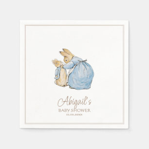 Klassisches Baby-Shower-Motiv Häschen Serviette