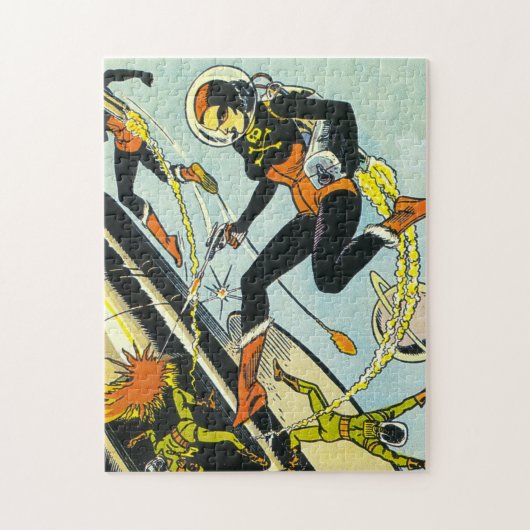 Klassisches "Badass Ladys in Space" Jigsaw Puzzle (Vertikal)