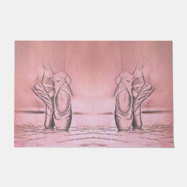 Klassisches Ballett Feminine Rosa Tänzerschuhe Fußmatte